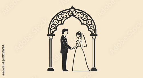 Icon Vector illustration wedding