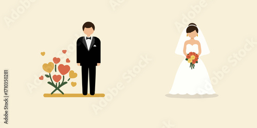 Icon Vector illustration wedding