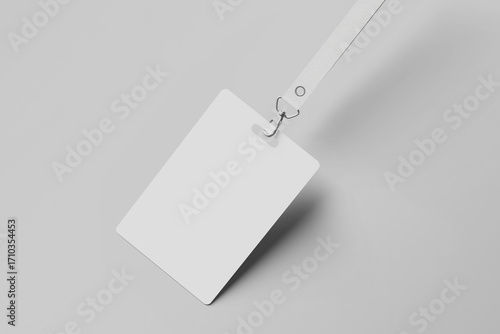 ID card mockup, design template