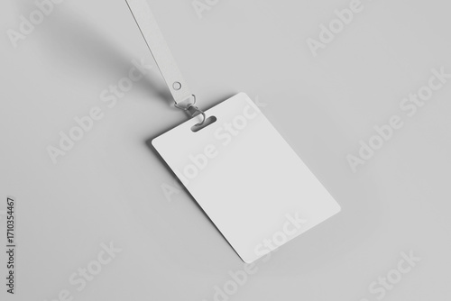 ID card mockup, design template