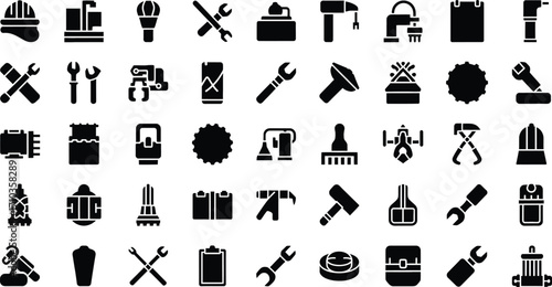 Construction and Repair Tools Silhouette