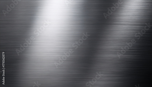 Polished Chrome Texture With Metallic Silver To Gunmetal Gradient