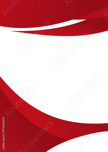 Modern and creative minimalist design with red and white color gradation vector illustration
