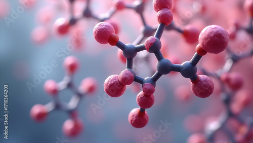 A microscopic image of estradiol (E2), showing the molecular structure in clear, sharp detail and excellent resolution. 