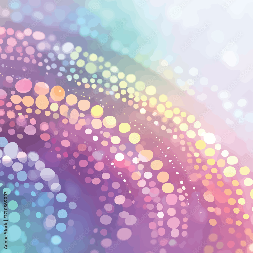 Sfondo astratto con sfere luminose sfocate