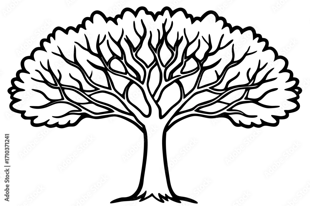 Naklejka premium vector tree silhouette