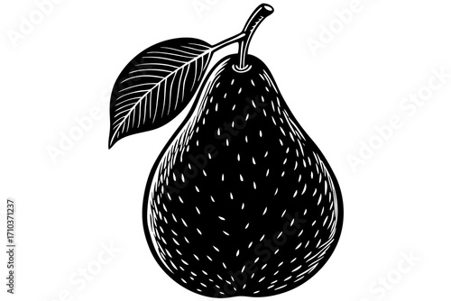 pear isolated on white background