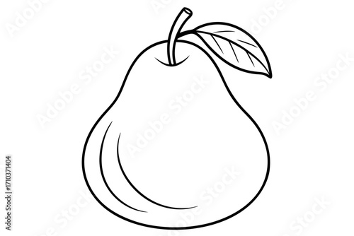 pear isolated on white