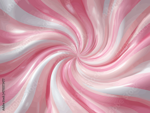 Astratto vortice rosa e bianco, sfondo vettoriale retrò