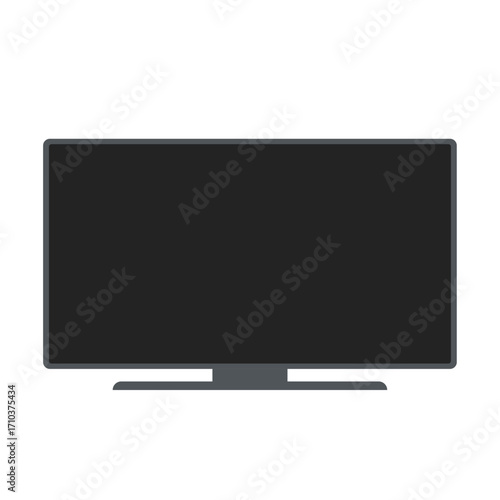 Smart tv flat vector illustration isolated on white background