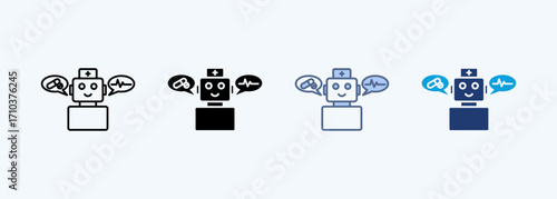 Chatbot Multiple Style Icon Collection