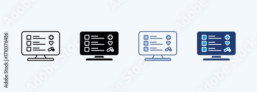 Digital Therapeutic Multiple Style Icon Collection