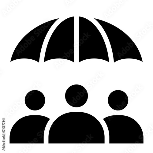 protection icon glyph style vector illustration