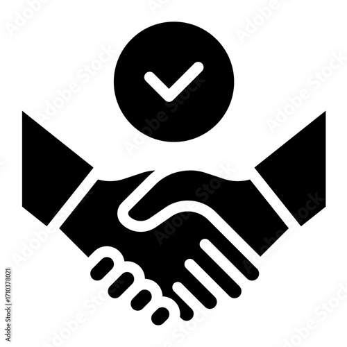 Sign hand icon glyph style vector illustration