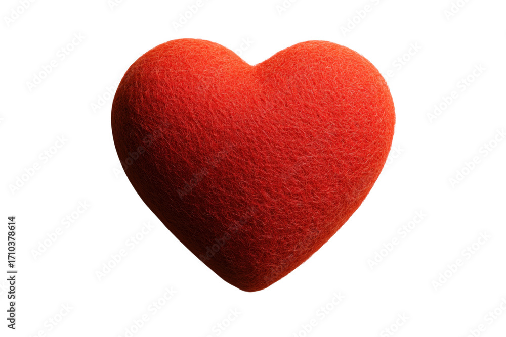 Fototapeta premium Red heart shape on background artistic rendering for love and romance concepts