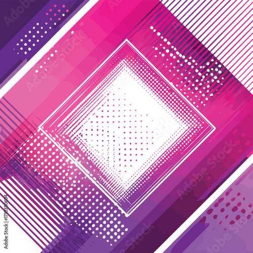 Sfondo astratto vibrante in stile vettoriale, sfumature rosa e bianche