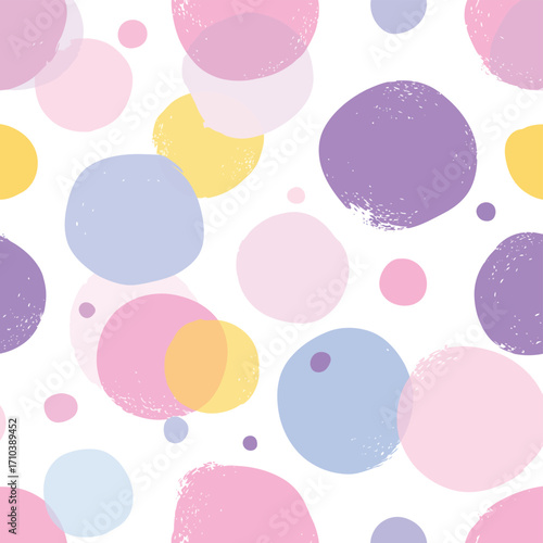 Pattern senza soluzione di continuità con forme astratte pastello