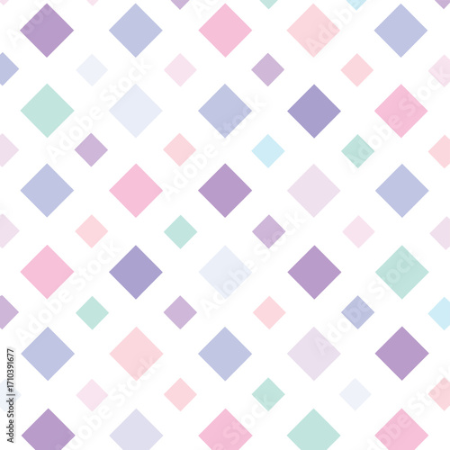 Pattern geometrico di rombi pastello senza soluzione di continuità