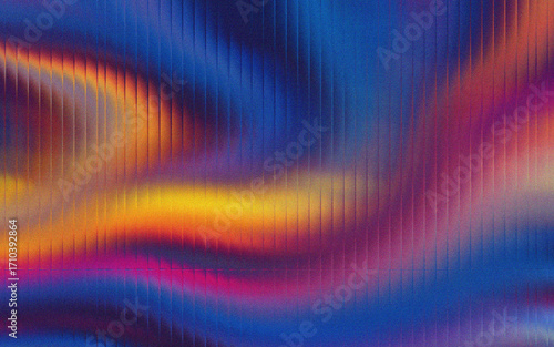 Abstract swirling colors with a grainy texture and vertical distortion effect background