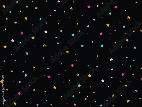 Sfondo astratto con stelle colorate
