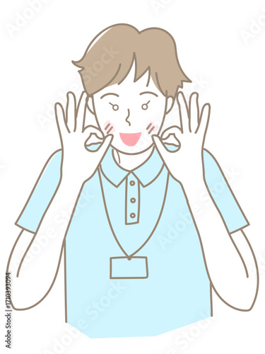 イラスト　女性　男性