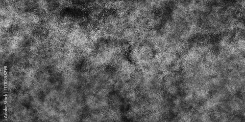 Black with dark gray texture background. Freeze motion of white particles. Black with dark gray texture background. black concrete wall background. Dark cement wall in retro concept.
