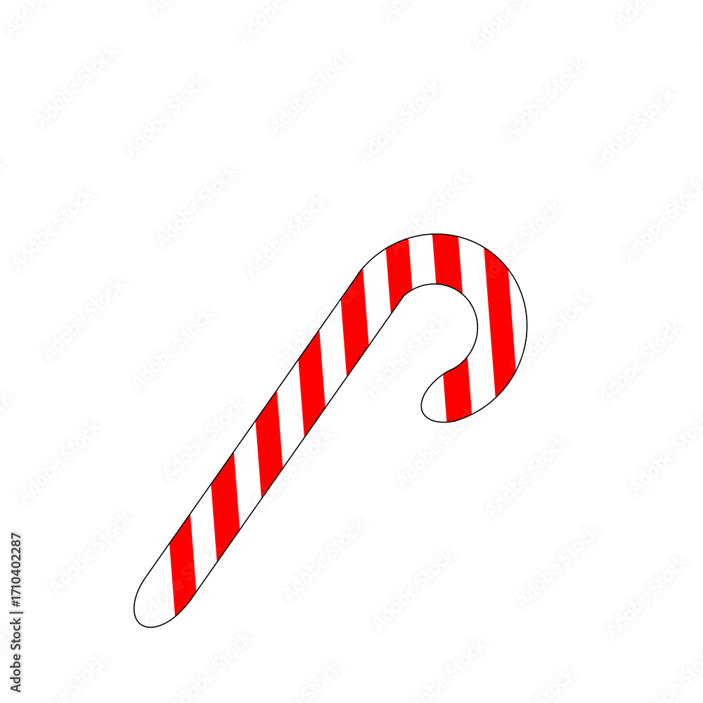Fototapeta premium クリスマス気分を盛り上げる定番のキャンディデザイン