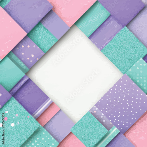 Sfondo geometrico astratto con motivo a rombi e colori pastello