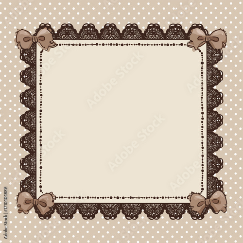 Sfondo rettangolare crema, stile vintage, vettore semplice