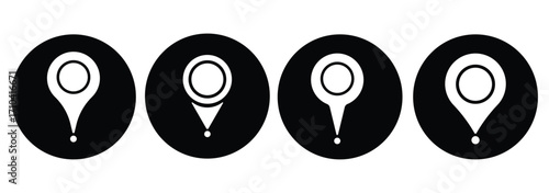 
Location icon. Map pin icon set. location marker. location pin. Map pin icon vector illustration eps 10. 
