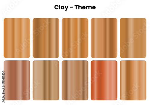 Earthy clay gradients with pottery warmth, Terracotta colors for artisan design themes, Handcrafted beauty meets natural simplicity