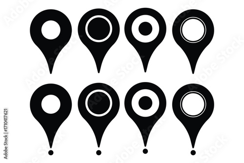 Location icon. Map pin icon set. location marker. location pin. Map pin icon vector illustration eps 10. navigation icon