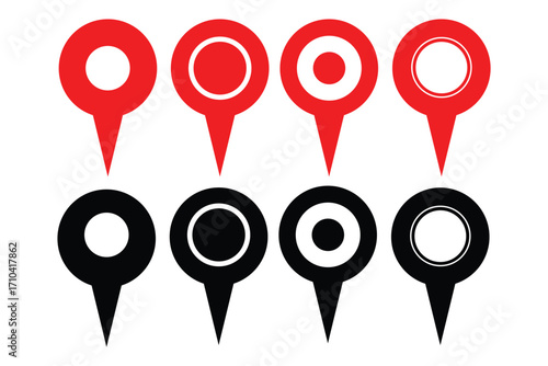 Location icon. Map pin icon set. location marker. location pin. Map pin icon vector illustration eps 10. navigation icon