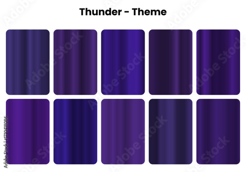 Powerful thunder gradients with storm intensity, Dark cloud colors for dramatic design work, Atmospheric power meets sonic energy