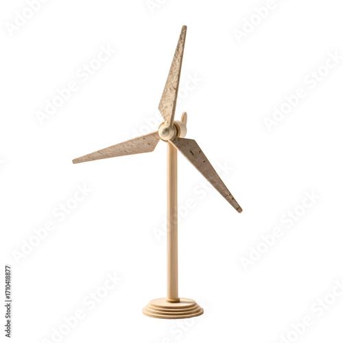 Wallpaper Mural Wind Turbine Model Stands Isolated on Transparent Background, Promoting Renewable Energy Sources Torontodigital.ca