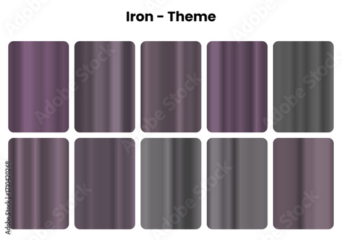 Raw iron gradients with authentic metallic texture, Industrial strength meets artistic design vision, Dark metallic tones for bold creative statements