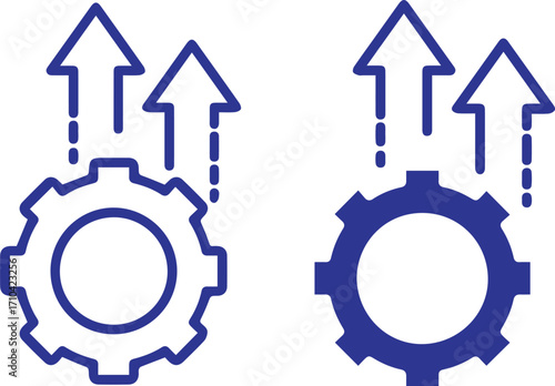Gears,cog,industrial,technology,mechanical,machine,engineering,blue,vector,simple,icon,symbol