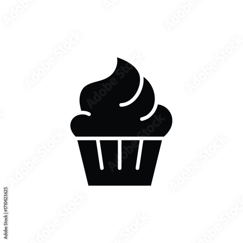 cake icon vector cupcake icon