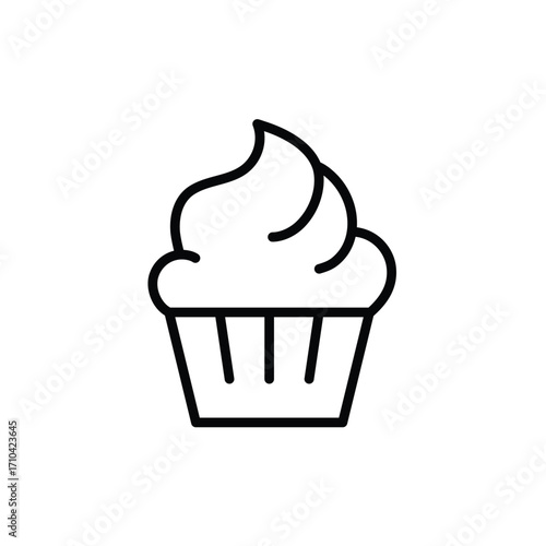 cake icon vector cupcake icon
