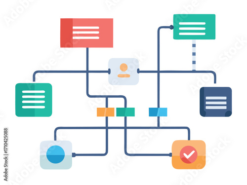 Visualizing workflow pipeline stages and connections for process management and business operations