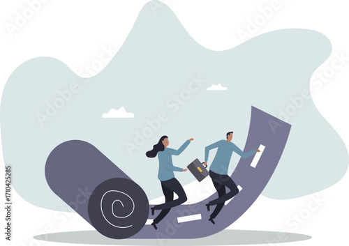 Career path road to success, begin or start new job or career development, leadership to plan for business direction .about a man and his life.