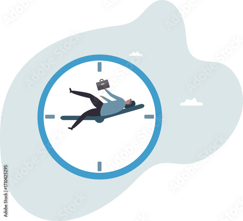 Wasted time, procrastination or slow life, lazy to work, low productivity or efficiency, self discipline problem,about a man and his life.