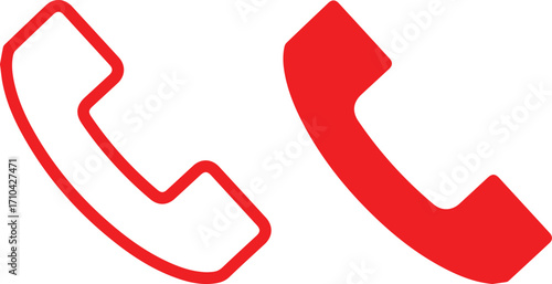 telephone, retro landline phone, red vintage call symbol isolated on white background Smart phone of new generation. Touch screen. World technology	