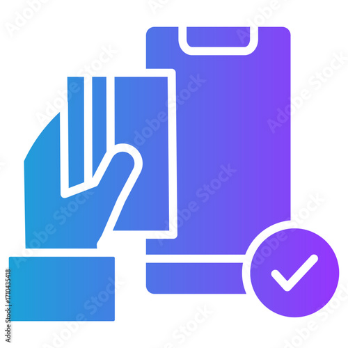 Smart Checkout glyph gradient icon