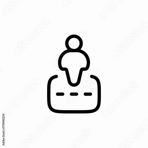 person path way navigation icon sign vector