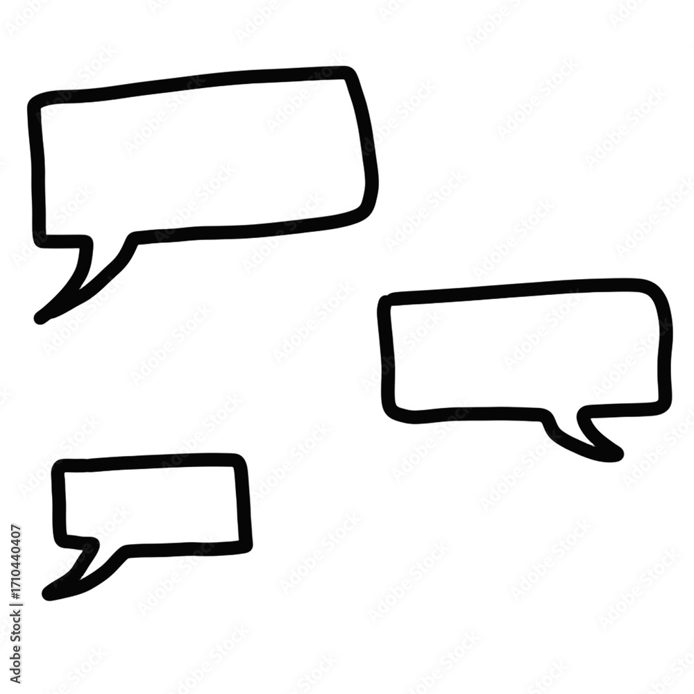 Naklejka premium speech bubbles set