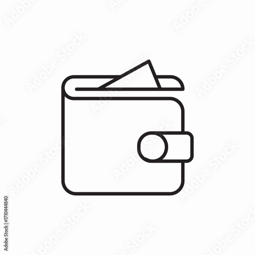 wallet money icon sign vector