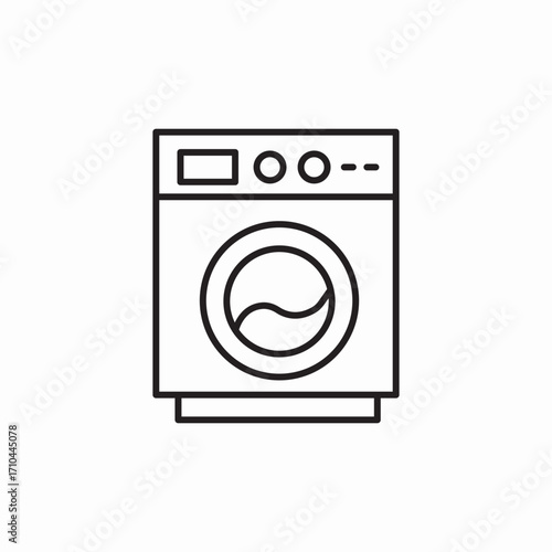 washing machine icon sign vector