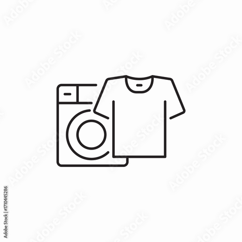 washing machine laundry icon sign vector