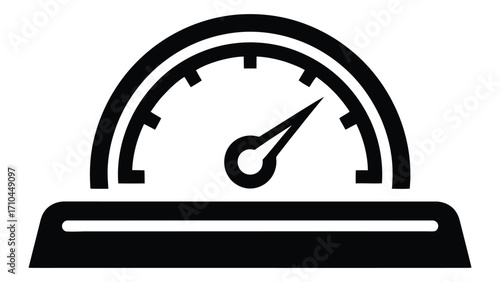 Speedometer icon isolated on white background